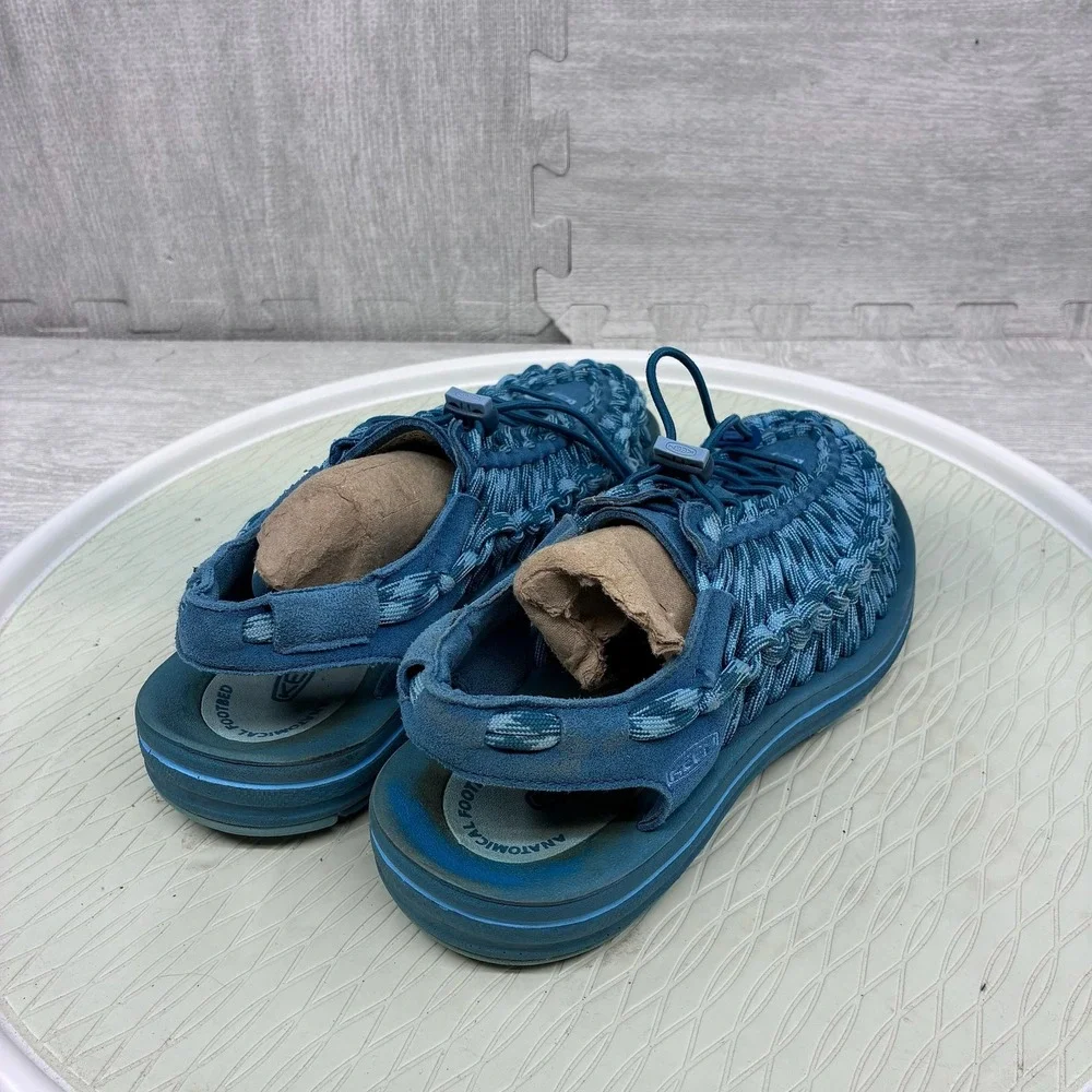 Keen Uneek Sandals Mens 8.5 Blue Braided Cord Hybrid Outdoor Shoes 1013242